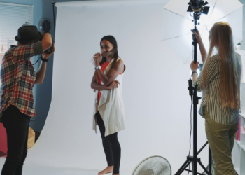 Behind Scenes On Photo Shoot: Photographer Stock Footage SBV-338527939 ...